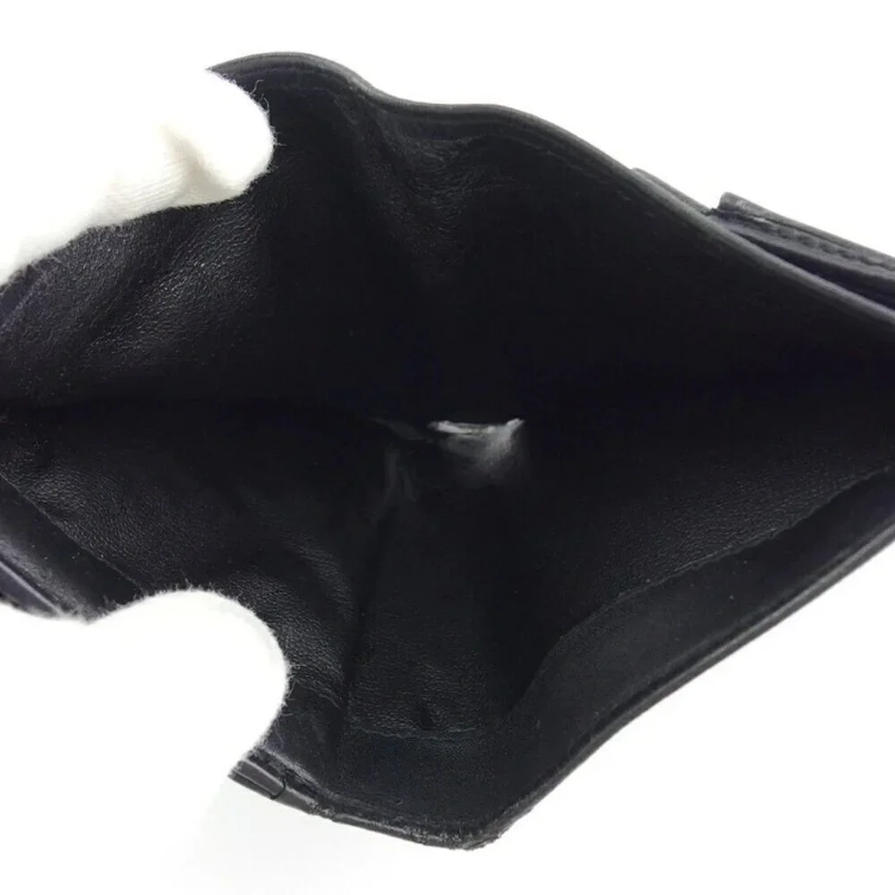 GUCCI Bifold Wallet Black Silver Women Authentic secondhand - Picture 4 of 7
